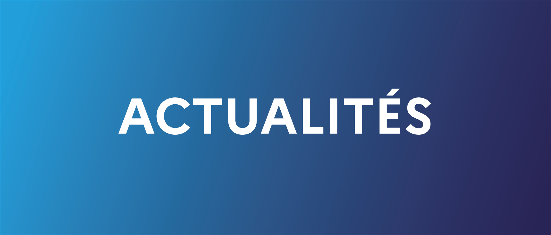 bannière actualités