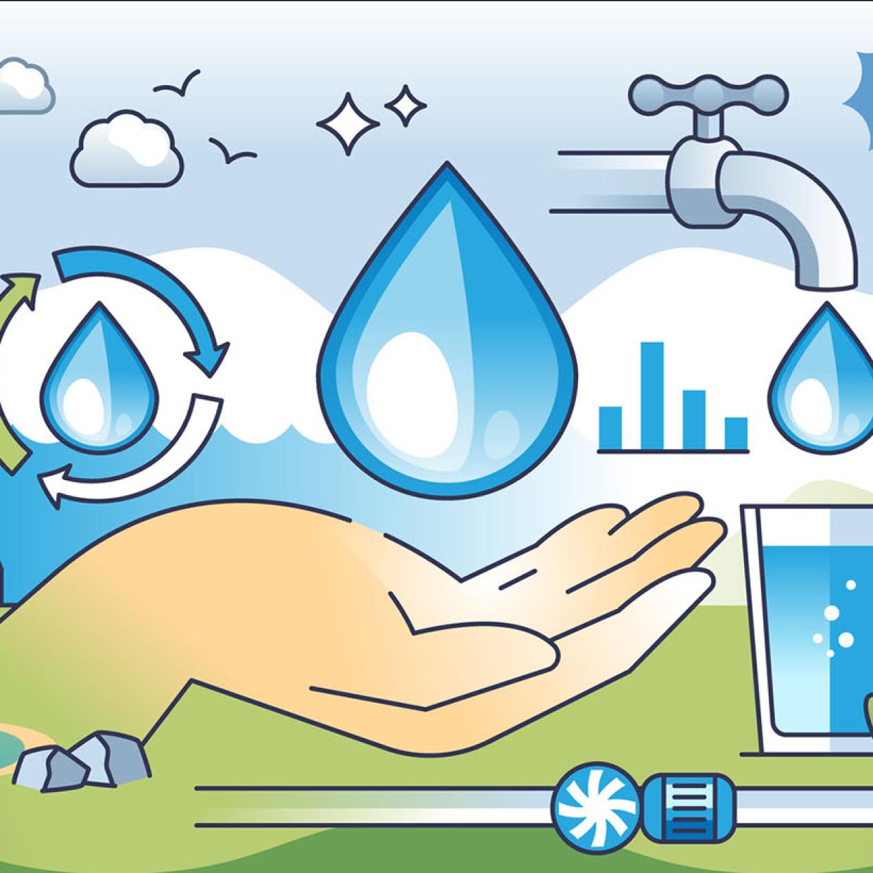 illustration gestion durable de l'eau